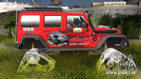Jeep Wrangler Rubicon Caterpillar pour GTA San Andreas