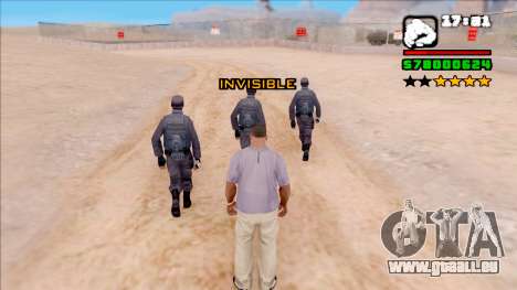 Invisiblity für GTA San Andreas