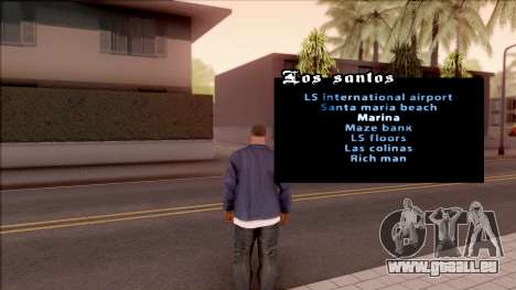 Teleportation Mod für GTA San Andreas