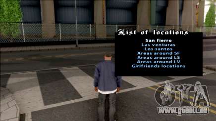 Teleportation Mod für GTA San Andreas