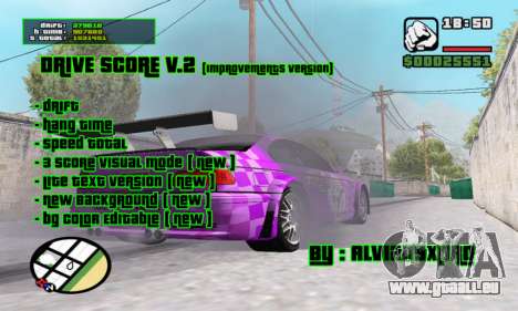 Drive Score v.2 pour GTA San Andreas
