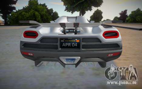 Koenigsegg Agera R APR04 für GTA San Andreas