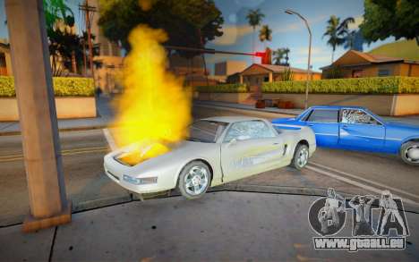 Le moteur ne fonctionne pas lorsqu’il est enflam pour GTA San Andreas