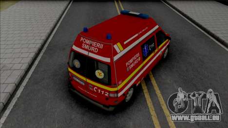Volkswagen Transporter T5 Fire Brigade Ambulance für GTA San Andreas