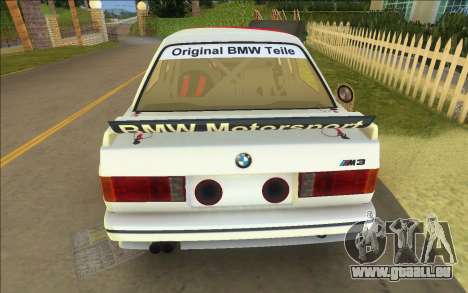 BMW M3 E30 DTM Group A pour GTA Vice City