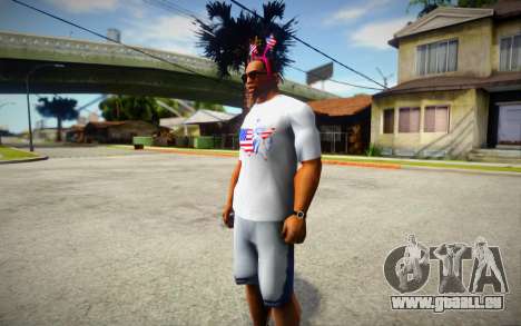 T-shirt Independence Day DLC V1 für GTA San Andreas