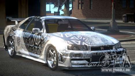 Nissan Skyline R34 Qz7 L8 pour GTA 4