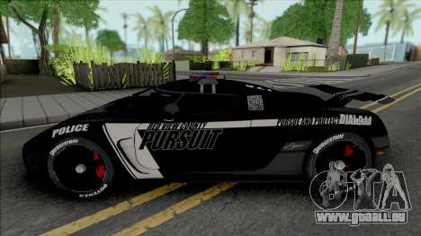 Koenigsegg Agera R Police from NFS Rivals pour GTA San Andreas