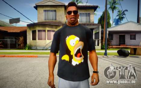 Homer Simpson T-Shirt für GTA San Andreas