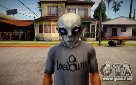 BULLY SE Alien Mask For CJ für GTA San Andreas