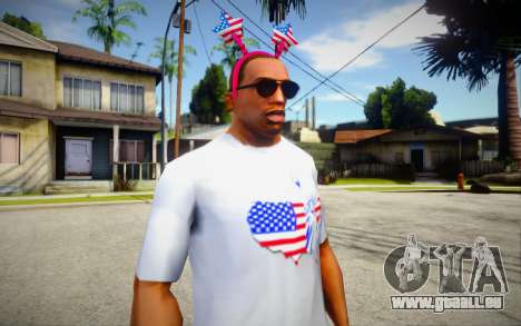 T-shirt Independence Day DLC V1 für GTA San Andreas