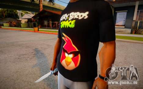 Angry Birds Space T-Shirt für GTA San Andreas