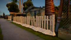 Winter Fence Wood 2 für GTA San Andreas