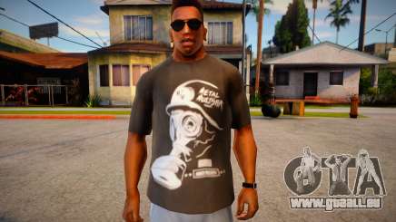 T-shirt with gas mask für GTA San Andreas