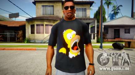 Homer Simpson T-Shirt für GTA San Andreas