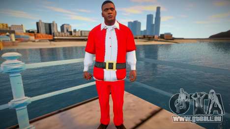 Franklin dans un costume de Noël pour GTA San Andreas