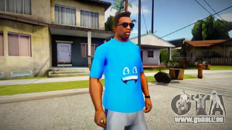 Blue t-shirt für GTA San Andreas