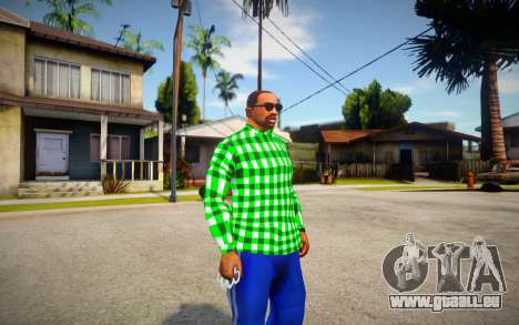Green shirt pour GTA San Andreas