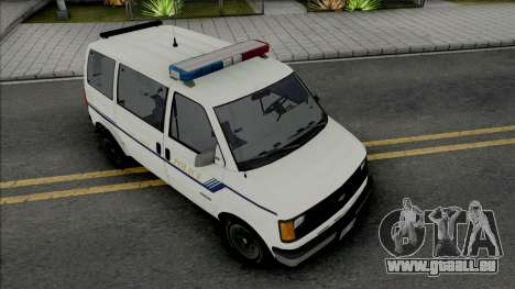 Chevy Astro 1988 Fort Carson Police Department pour GTA San Andreas