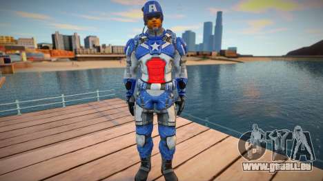 Captain America (Modern Soldier Costume) für GTA San Andreas