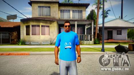 Blue t-shirt für GTA San Andreas