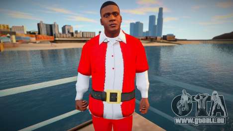 Franklin dans un costume de Noël pour GTA San Andreas