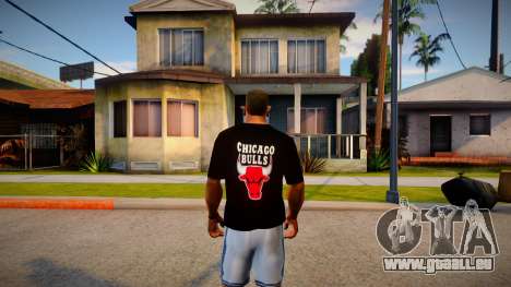 Chicago Bulls Shirt Black pour GTA San Andreas
