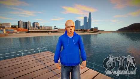 Beta Jimmy Hopkins - Blue Hoodie pour GTA San Andreas