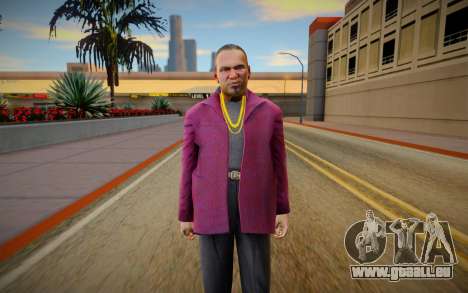 Gangster in a crimson jacket pour GTA San Andreas