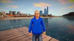 Beta Jimmy Hopkins - Blue Hoodie für GTA San Andreas