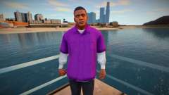 Franklin dans une chemise pourpre pour GTA San Andreas