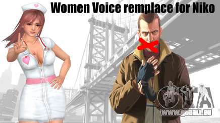 Female Voice remplace for Niko pour GTA 4