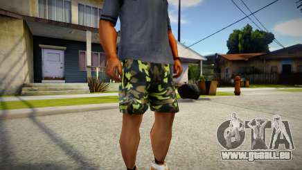 Camouflage shorts für GTA San Andreas