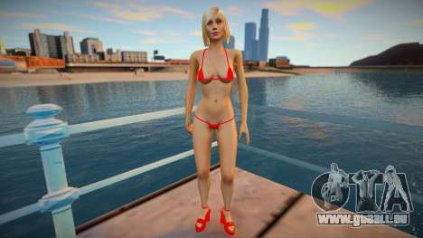 Blond im roten Bikini für GTA San Andreas