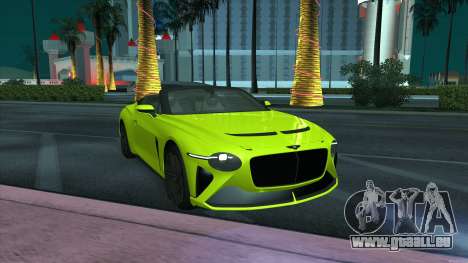 Bentley Mulliner Bacalar für GTA San Andreas