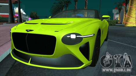 Bentley Mulliner Bacalar für GTA San Andreas