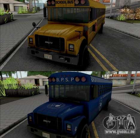 GTA V Brute Prison and School Bus pour GTA San Andreas