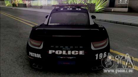 Porsche 911 Turbo 2014 Police pour GTA San Andreas