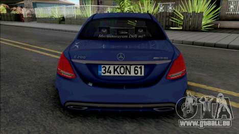 Mercedes-Benz C200 W205 AMG pour GTA San Andreas