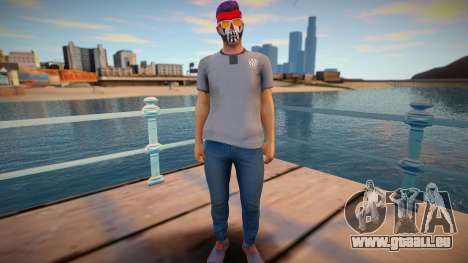 Charakter von GTA Online in Make-up und Brille für GTA San Andreas