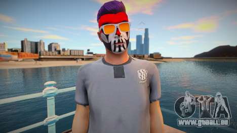 Charakter von GTA Online in Make-up und Brille für GTA San Andreas