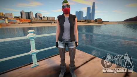 Biker girl 2 from GTA Online DLC: Bikers pour GTA San Andreas