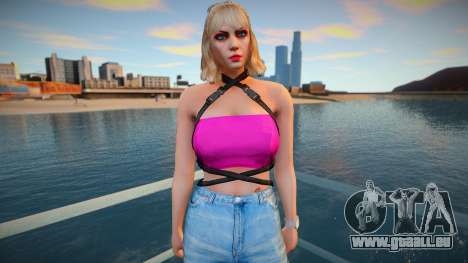 GTA Online Skin Ramdon Rubia 9 Fashion Casual pour GTA San Andreas