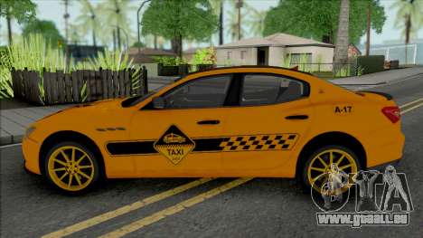 Maserati Ghibli III Taxi (Carbon) für GTA San Andreas