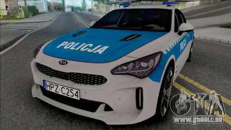 Kia Stinger GT Policja WRD KSP für GTA San Andreas