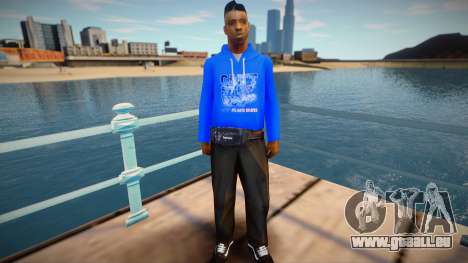 Black Guy In A Blue Sweater für GTA San Andreas