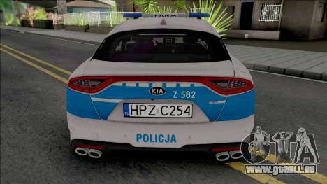 Kia Stinger GT Policja WRD KSP für GTA San Andreas