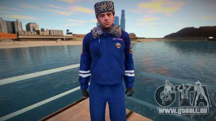 Agent de la police de la circulation en uniforme d’hiver pour GTA San Andreas