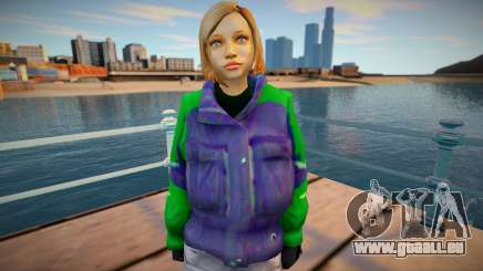 Blondes Mädchen in Jacke für GTA San Andreas