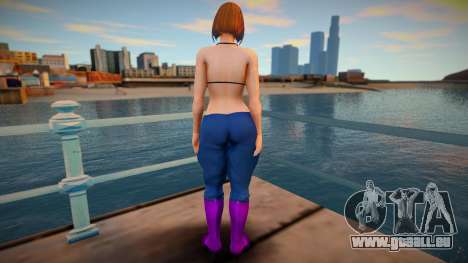 KOF Soldier Girl - Blue Brown Hair 1 für GTA San Andreas